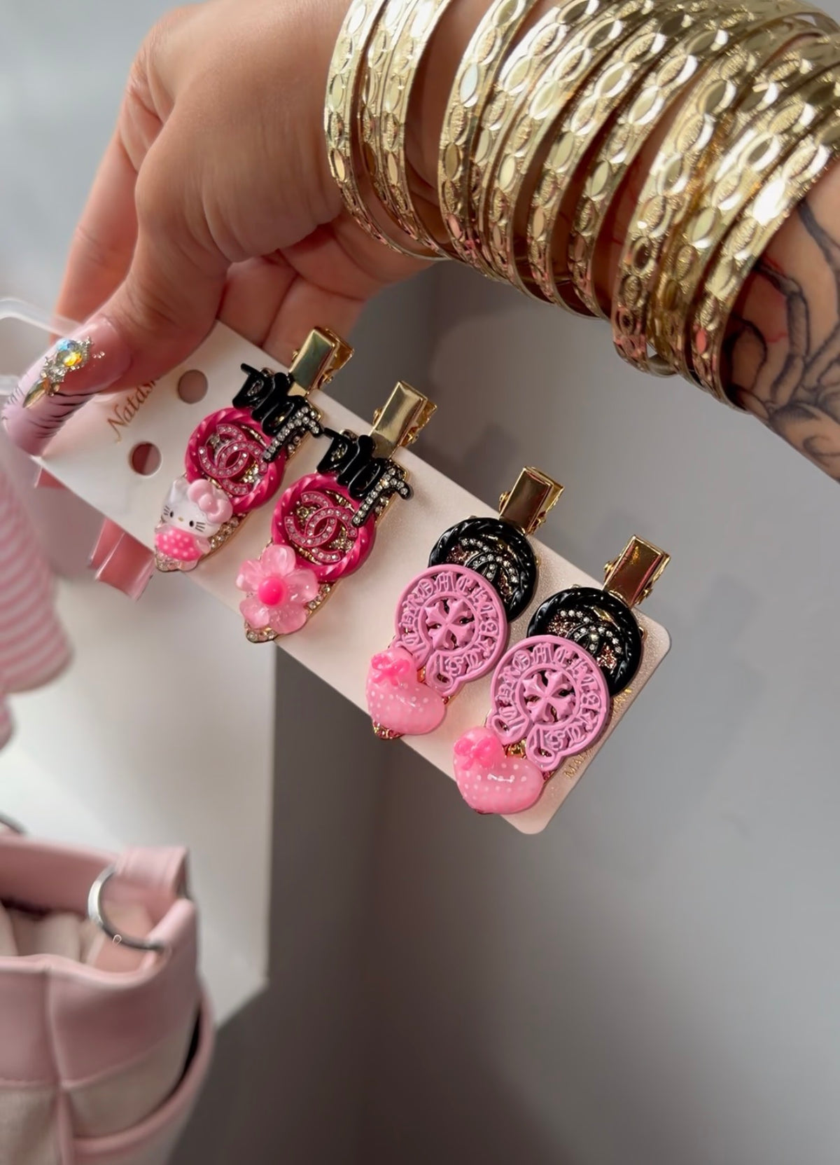 Junk Hair clips set of 4