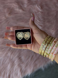 hk rolex heart studs