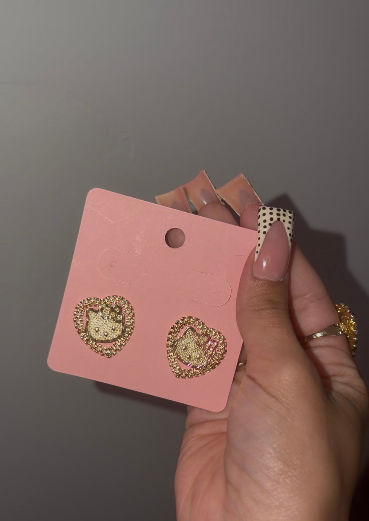 HK Rolex heart studs