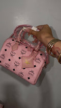 pink mcm design bag