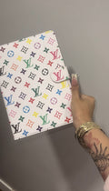 Designer multicolor Ipad case Lv