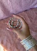 original silver bamboo hoops