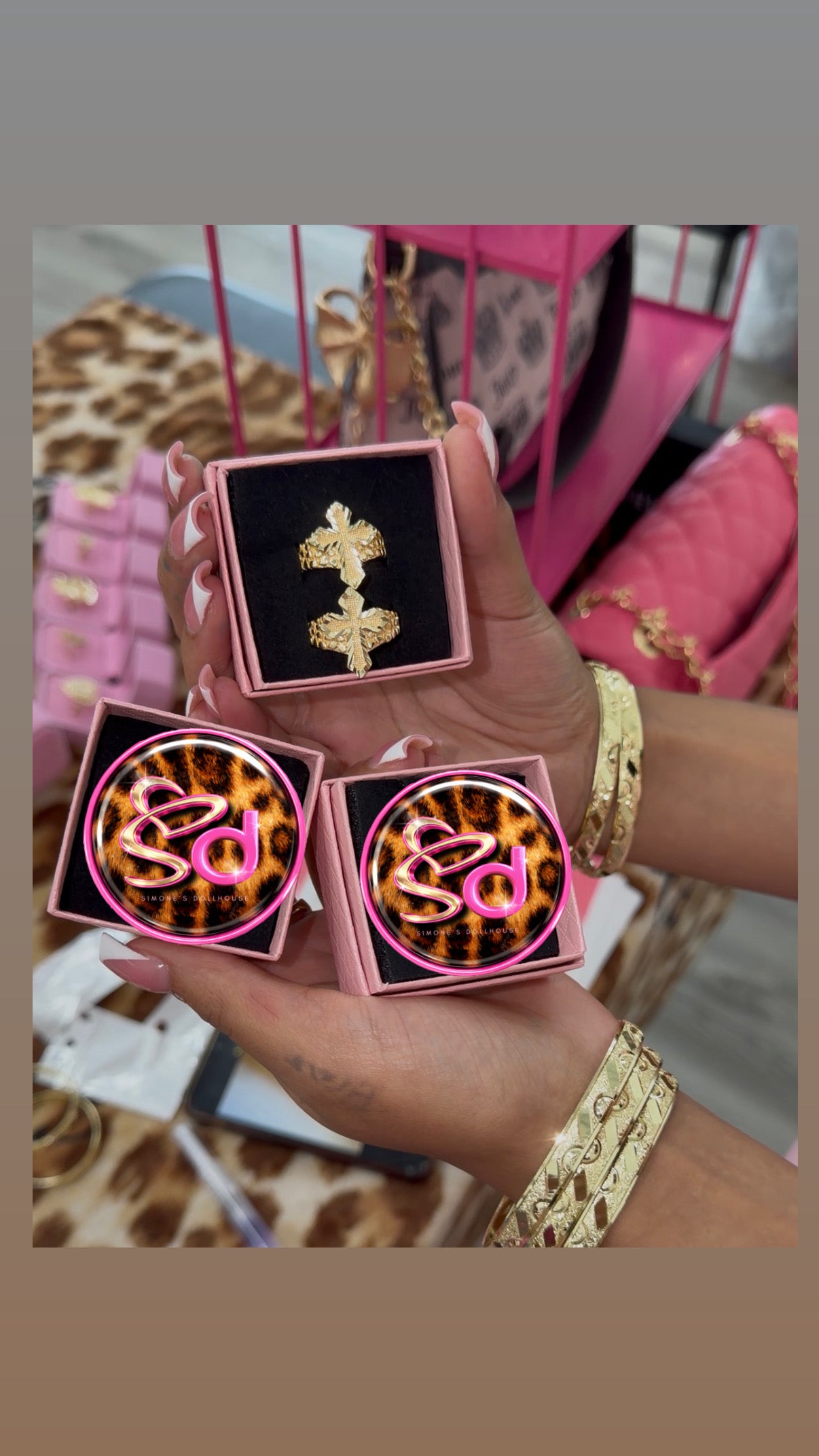 gold cross ring