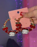 BettyBoop Large Cherry Hoops