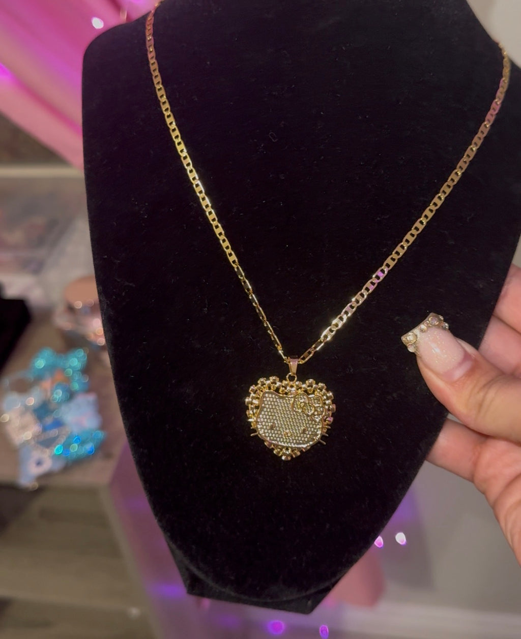 HK heart rolex necklace