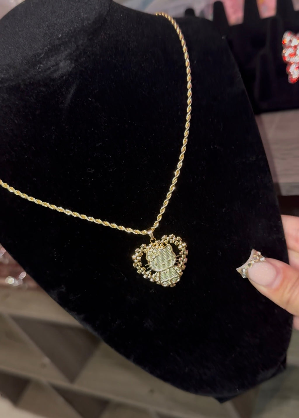 HK heart rolex necklace