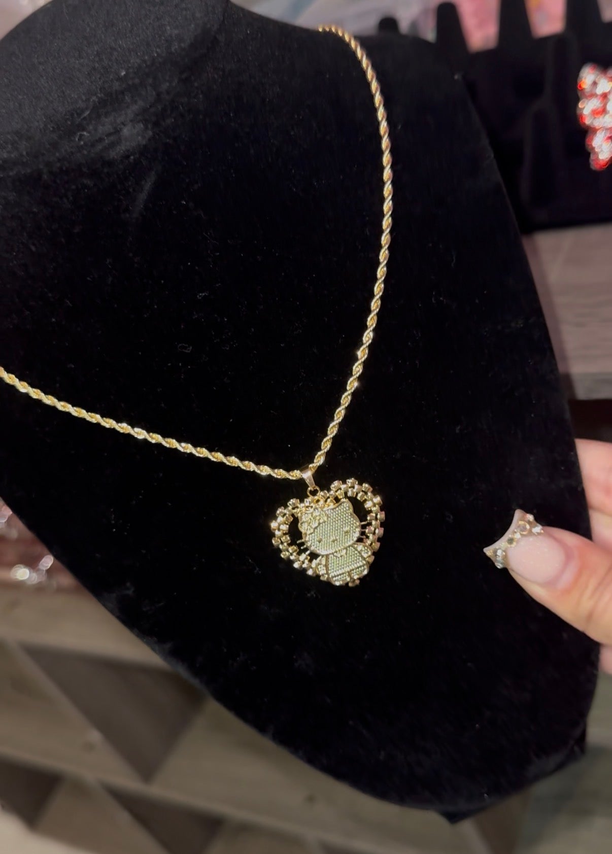 HK heart rolex necklace